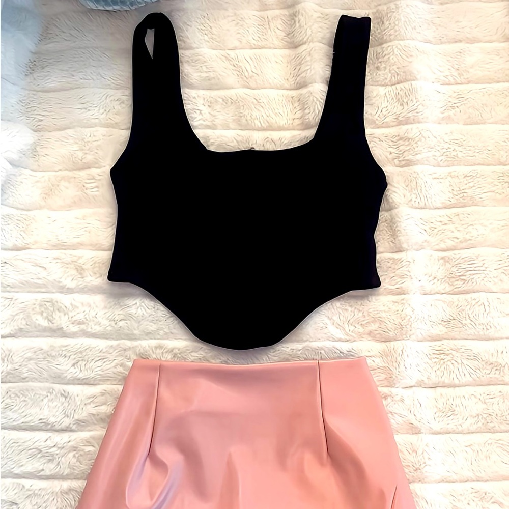 Dreamy Rib knit Corset Top🛍️